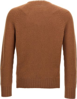 Maryya Wool Blend Crew-Neck Sweater - Camel