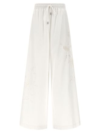 Ermanno Scervino White Cotton Casual Womens Pants