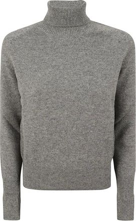 Victoria Beckham Truien & Vesten, Dames, Grijs, S, Wol, Marie Jumper