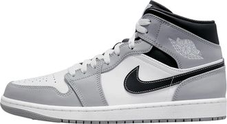 Nike Mens Nike Air Jordan 1 Mid Light Smoke Grey / White - Anthracite 554724-078
