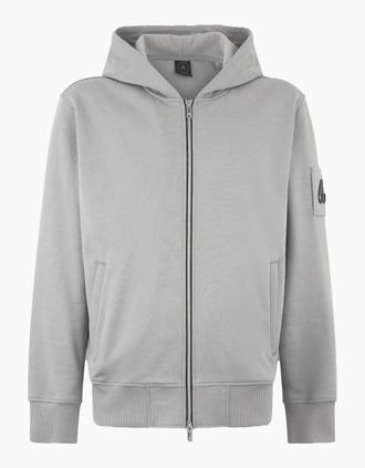 Moose Knuckles Mens HARTSFIELD ZIP HOODED TOP - Grey - Size: 42