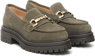Nero Giardini Lug Loafer in Olive at Nordstrom, Size 39