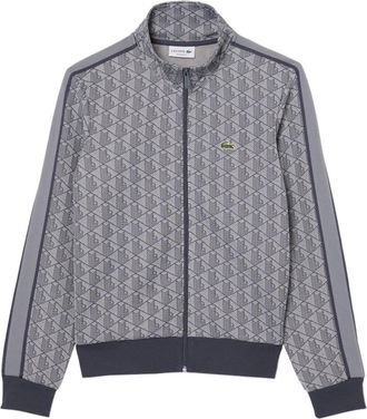 Lacoste Geometric Pattern Stand Collar Jacket