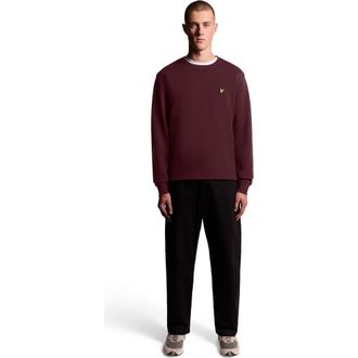 Lyle & Scott Crew Neck Sweater in Burgundy at Nordstrom, Size Xx-Large