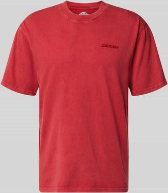 Dickies T-Shirt mit Rundhalsausschnitt und Label-Stitching in Rot, Gr&ouml;&szlig;e XXL