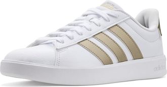 adidas Grand Court 3.0 Shoes Womens Boots White/Cyber Metallic/White : 10.5 B - Medium