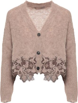 D.exterior Cardigan in misto lana - - Knitwear - Donna - Beige - S