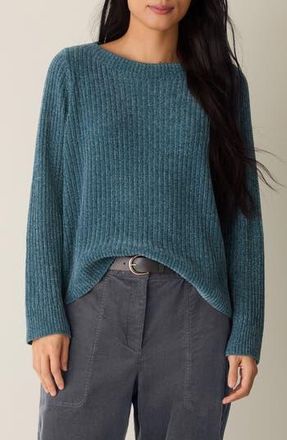 Eileen Fisher Chenille Rib Sweater in Sea Spray at Nordstrom Rack, Size Petite P
