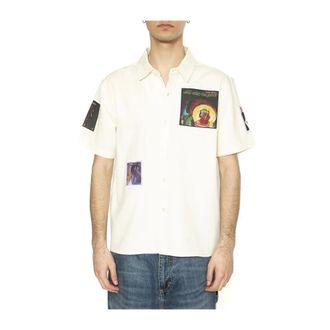 HUF Short Sleeve Resort Shirt - Heren - Korte mouwen Overhemden - Wit - M - Overhemden