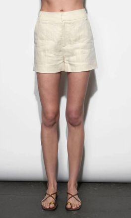 Greylin Haisley Linen Shorts In Stone