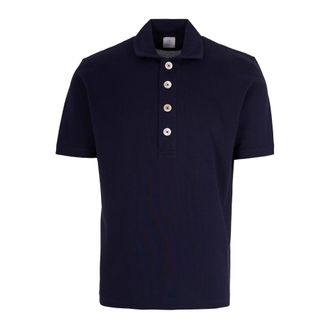 Eleventy Heren, Tops, Blauw, Maat: S Katoen