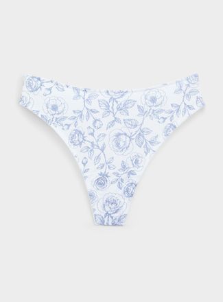 Miiyu Womens Ultra-comfortable essential thong 100% organic cotton
