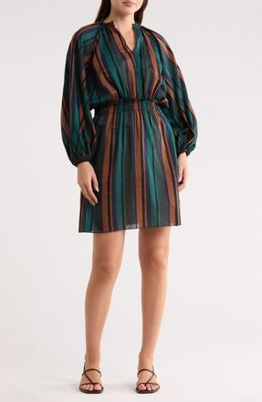 Longchamp Cotton & Silk Blend Dress in Fir at Nordstrom Rack, Size 10 Us / 42 Fr