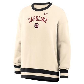 Nike Womens Phoenix (South Carolina Gamecocks) Oversized Crew-Neck Sweatshirt in Brown | IW4983-120