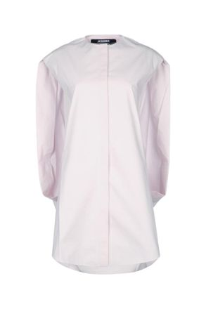 Jacquemus Light Pink Crew Neck Mini Dress