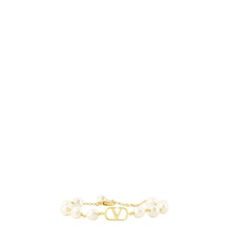 Valentino Garavani Accessoires, Dames, Geel, S, VLogo Signature Armband