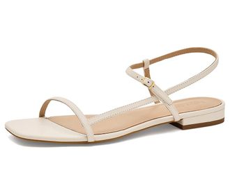 Lauren Ralph Lauren Lainee Nappa Leather Sandals Womens Sandals Soft White : 9.5 B - Medium