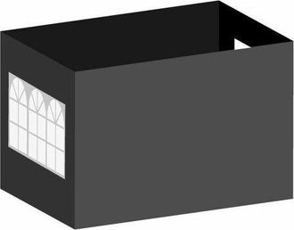 Regalos Miguel Regalos Miguel - Packs Laterales Carpas Plegables - Pack 4 Laterales Para Carpas 3x2 Master 2l1v1p - Negro