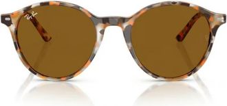Ray-Ban Bernard Brown Round Unisex Sunglasses RB2230F 135733 51
