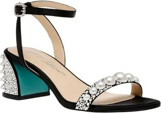 Betsey Johnson Womens Tina Heel Sandals In Black