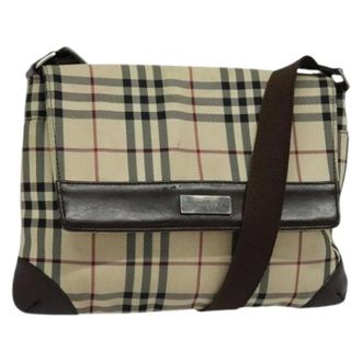 Burberry Pre-owned Nylon shoulder-bags - Dames - Pre-owned - Beige - Maat: ONE Size Nylon