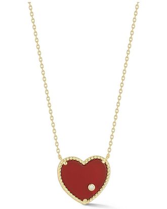 Glaze Jewelry 14K Over Silver Cz Necklace