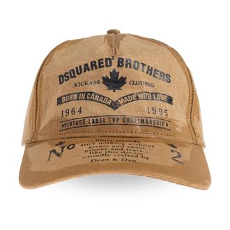 Dsquared2 Caps, male, Brown, Size: ONE SIZE Vintage Baseball Cap
