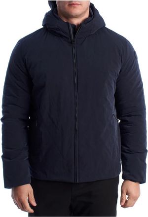 U.S.Polo Association Gewatteerde Jas met Capuchon - Heren - Winterjassen - Blauw - L - Leer - Jassen