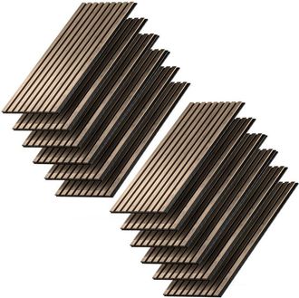 Vicco Paneles Murales Akustikpaneel, Nogal, 12 Piezas, Vicco