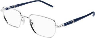 Montblanc Glasses - Heren - Brillen - Grijs - 54 MM - Accessoires