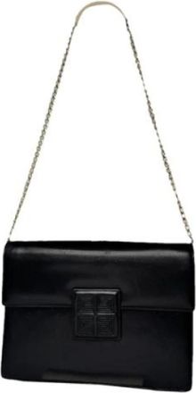 Givenchy Pre-owned Shoulder Bags, female, Black, Size: ONE SIZE Pre-owned Leather Shoulder Bag