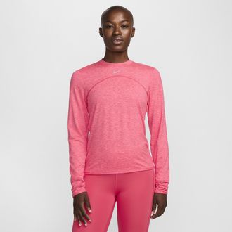Nike Womens Dri-FIT Swift Element UV Crew-Neck Running Top in Pink | FB4297-629