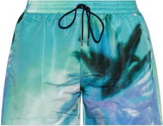 Paul Smith M1A239P Zwemshorts - Heren - Strandmode - Groen - S - Leer - Badmode