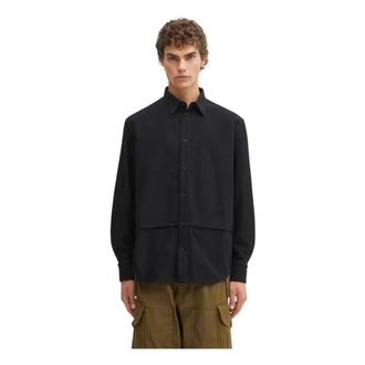 032c Workday Shirt - Heren - Overhemden - Zwart - Maat: 2XL Katoen