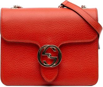 Gucci Borsa a tracolla Dollar GG piccola in pelle di vitello 2016-2025 - Arancione