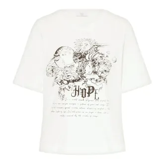Riani Mujer, Camisetas, Blanco, Talla: L