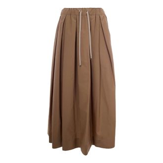 Max Mara Midi Skirts, female, Brown, Size: 2XS Pineta Midi Skirt