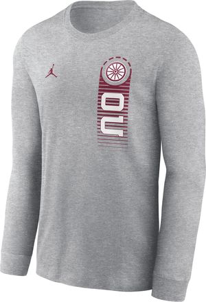 Nike Jordan Oklahoma Primetime Nike Mens College Long-Sleeve T-Shirt in Grey | NKAC06GOKN-VTN