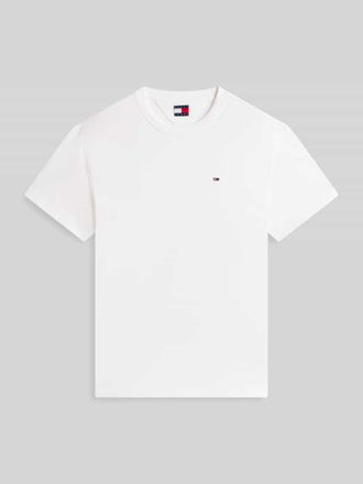 Tommy Jeans Regular Fit T-Shirt aus reiner Baumwolle in Offwhite, Gr&ouml;&szlig;e XXL