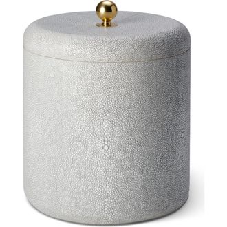 Aerin Faux Shagreen Ice Bucket in Dove at Nordstrom
