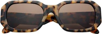 Freyrs Eyewear Onyx Rectangular Sunglasses in Milky Tortoise at Nordstrom