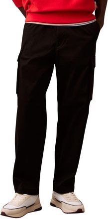 Calvin Klein Mens Cotton Pull ON Straight Cargo PA LV040EM616 Cargo, Black (Black), L