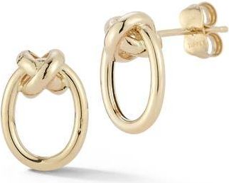 Ember Fine Jewelry 14K Love Knot Stud Earrings in Gold at Nordstrom Rack