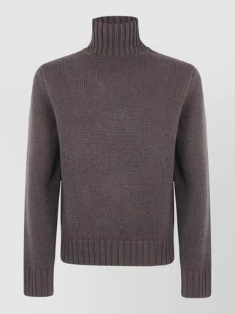 STUDIO NICHOLSON neat fit crew neck knit sweater