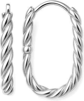 Gabi Rielle Twisted Hoop Earrings in Silver at Nordstrom Rack