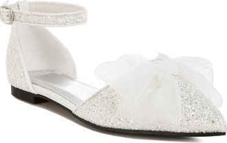 Rag & Co. Valleta Bow Flat in White at Nordstrom Rack, Size 10