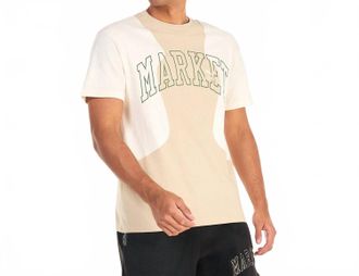 Puma Logo T-Shirt In White/tan/beige