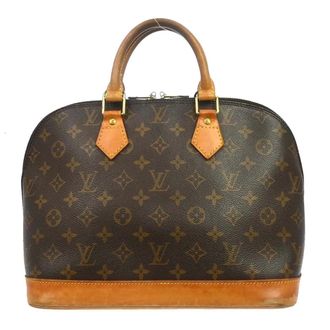 Louis Vuitton Alma Handbag Monogram Canvas Brown Canvas Handbag (Pre-Owned)