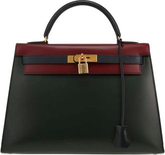 Hermès Borsa tote Kelly 32cm 1991 - Nero