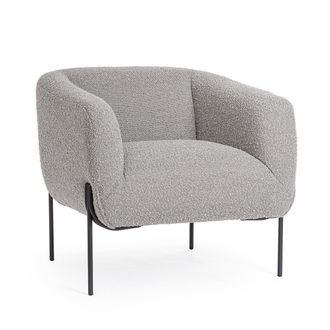 BIZZOTTO Poltrona Claudine gris boucle